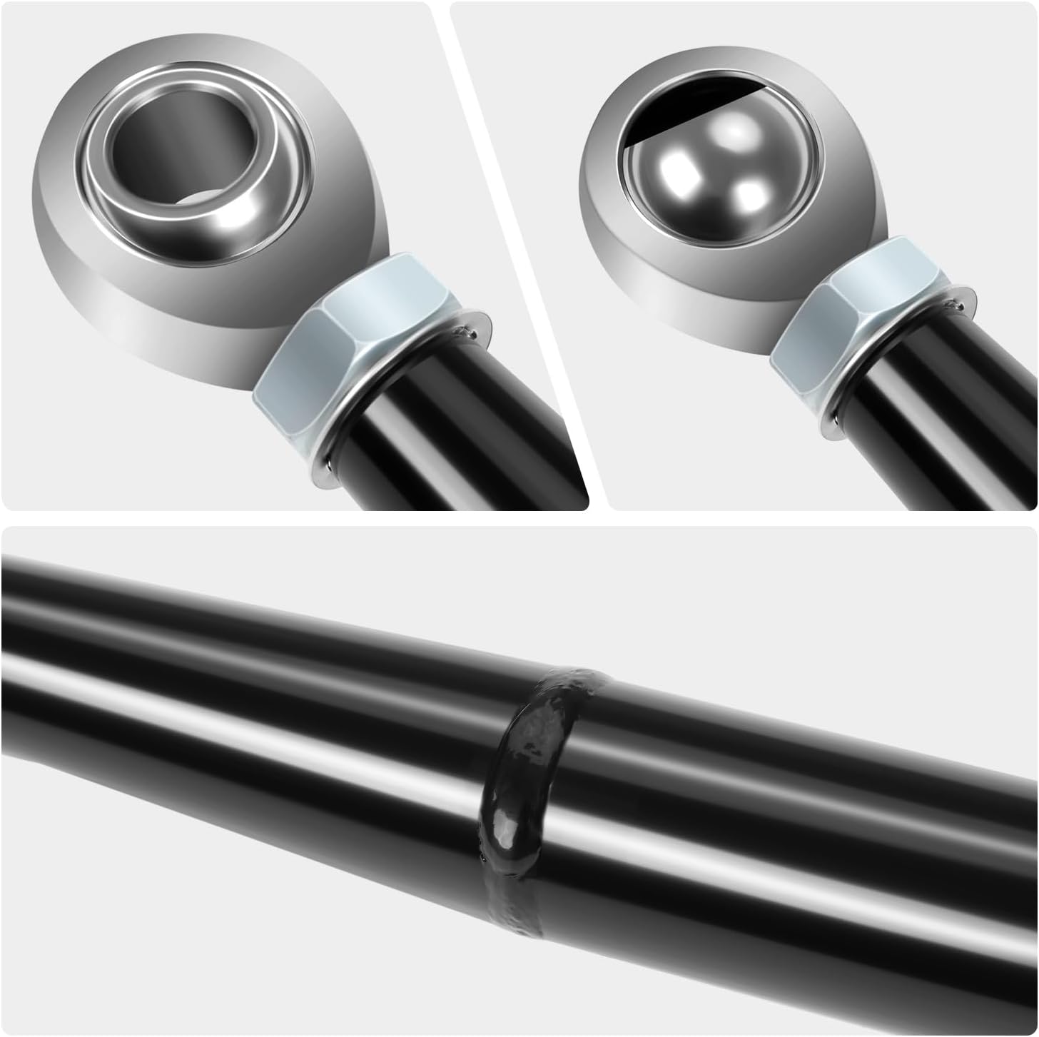 DNA MOTORING Tubular Radius Arms Rear Radius Arm Set Compatible With Can-Am Maverick X3 2017-2021,64" Body, AARM-R-5028