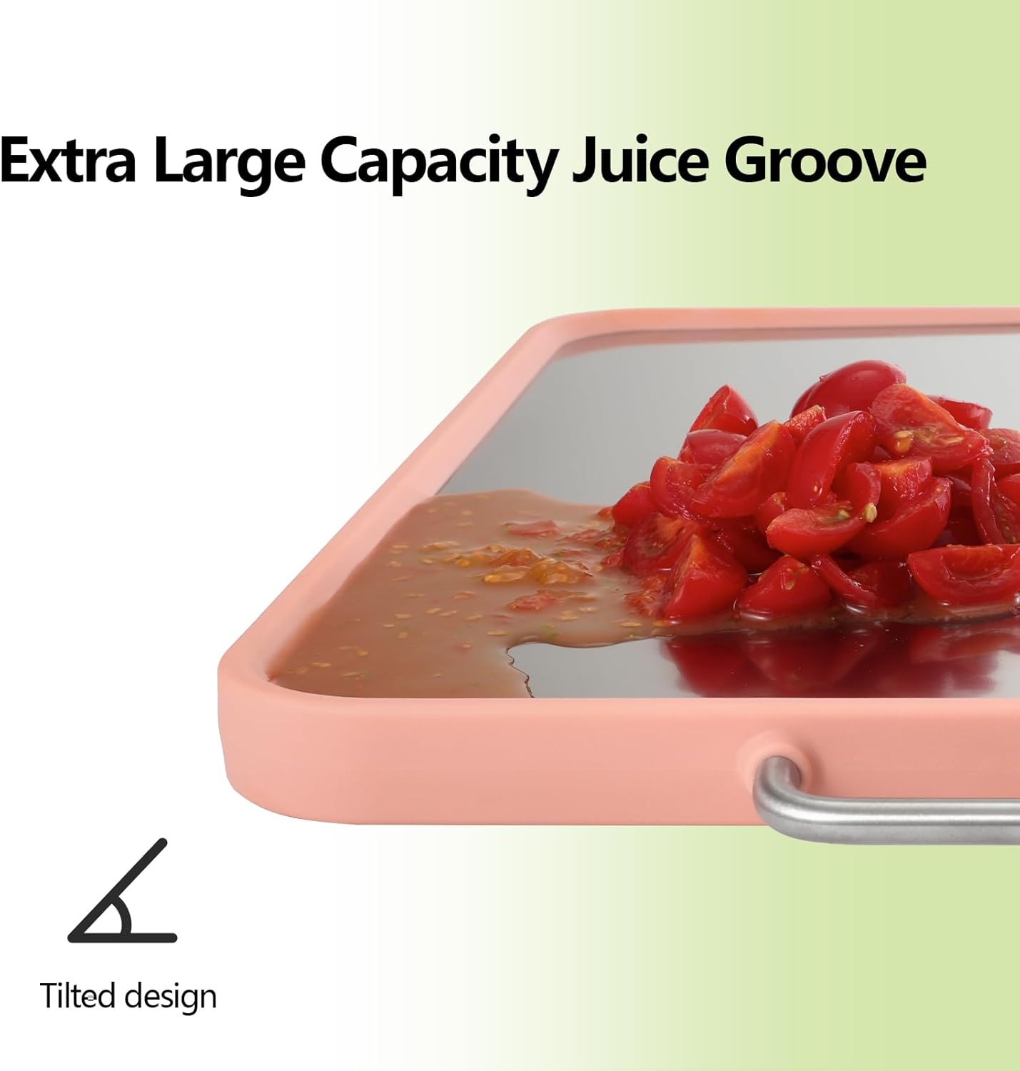 Stainless Steel Cutting Board, Double Sided Cutting Boards for Kitchen, Stainless Steel and Wheat Straw PP Large Chopping Board.Dishwasher safe. (PINK)