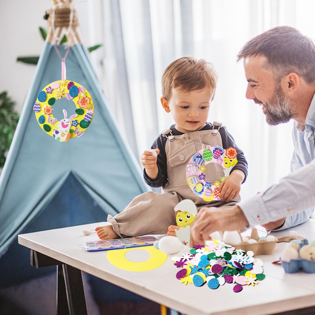 DIY Paaskrans Knutselset – Printbare Papieren Krans (PDF & PNG) – Prin – Studio Lok DIY Paaskrans Knutselset – Printbare Papieren Krans (PDF & PNG) – Prin – Studio Lok