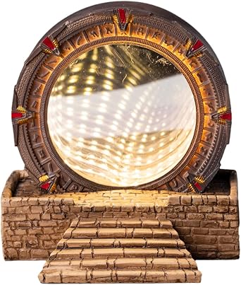 Karc Figure Time Tunnel Infinity Mirror Merchandise Night Light Table Lamp Desktop Decoration Gift for Children and Adults with Ligh