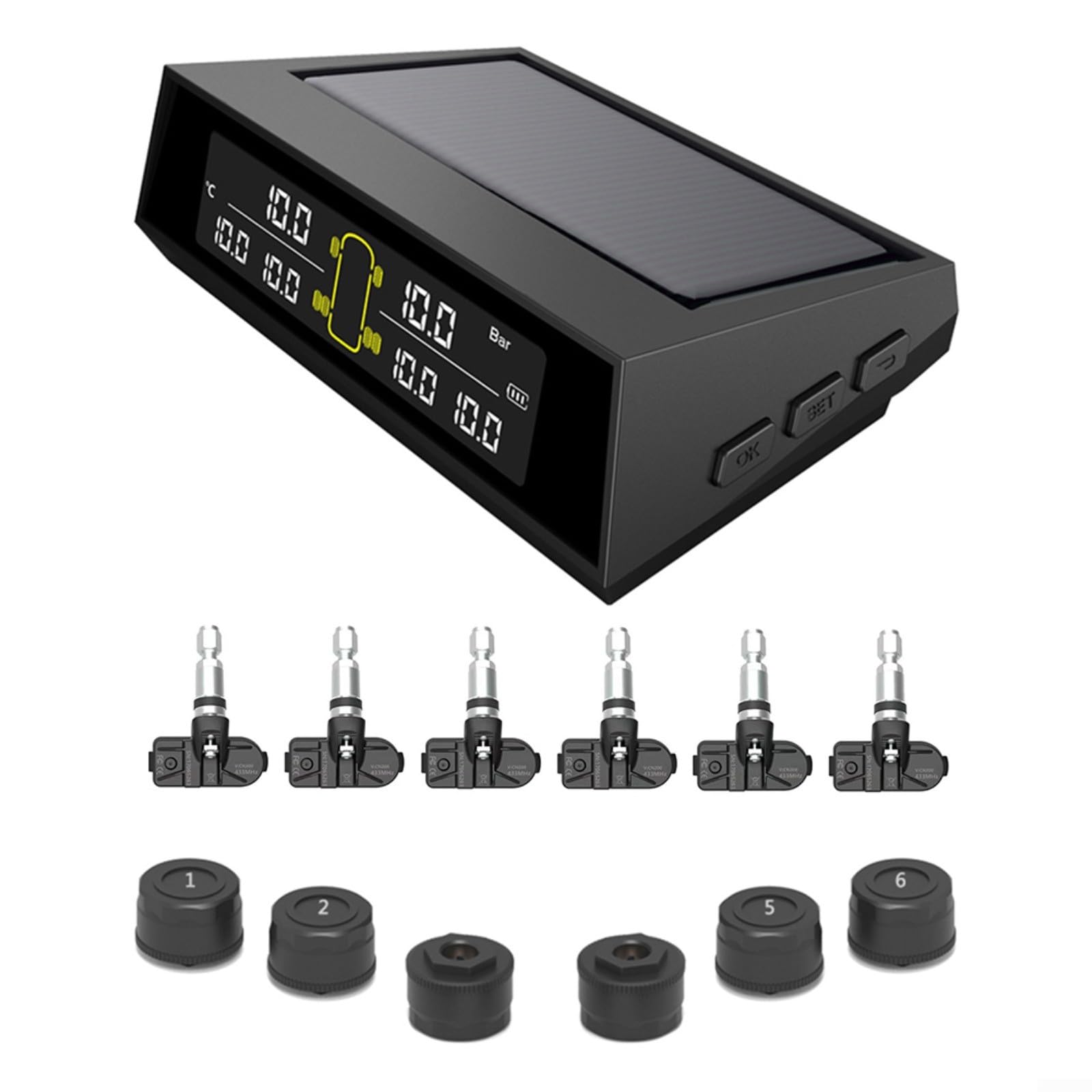 Calibrador de medición de acero inoxidable de 60 mm, disco de freno de coche de precisión y herramienta de prueba de profundidad de desgaste de la placa de neumático (externo)