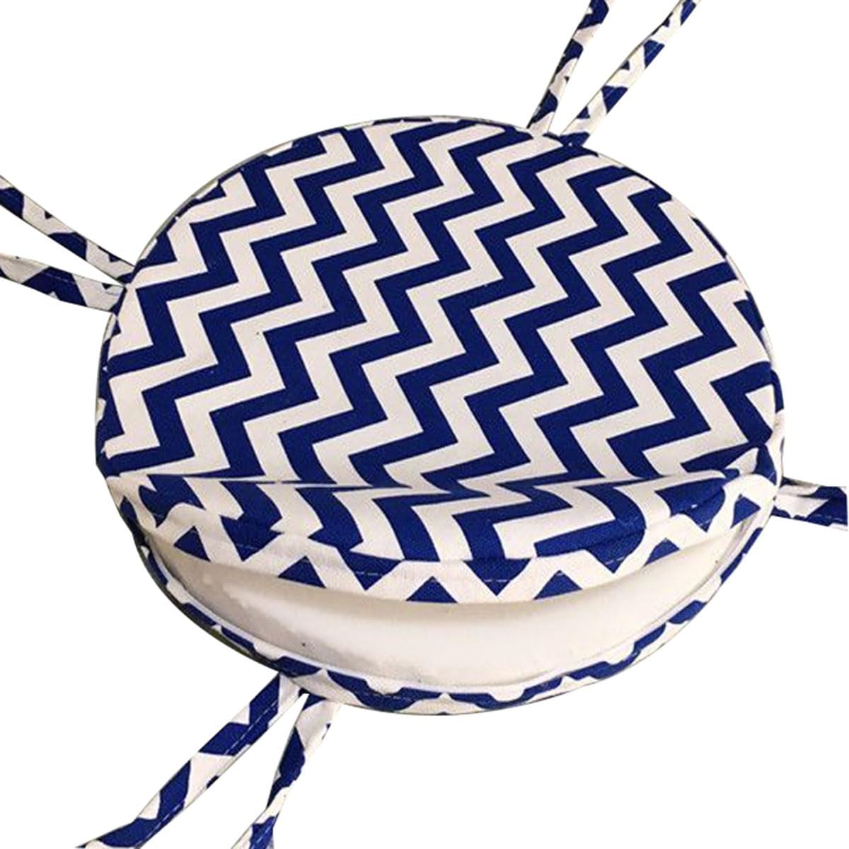 Memory Foam 10/12/14/16 In Stool Cushion With 4 Ties Soft Round Bar Stool Cushion Seat Cushion Chair Circular for Office Outdoor Kitchen Dining Room Car Patio,Chair Pads(@14,45cm/18in)