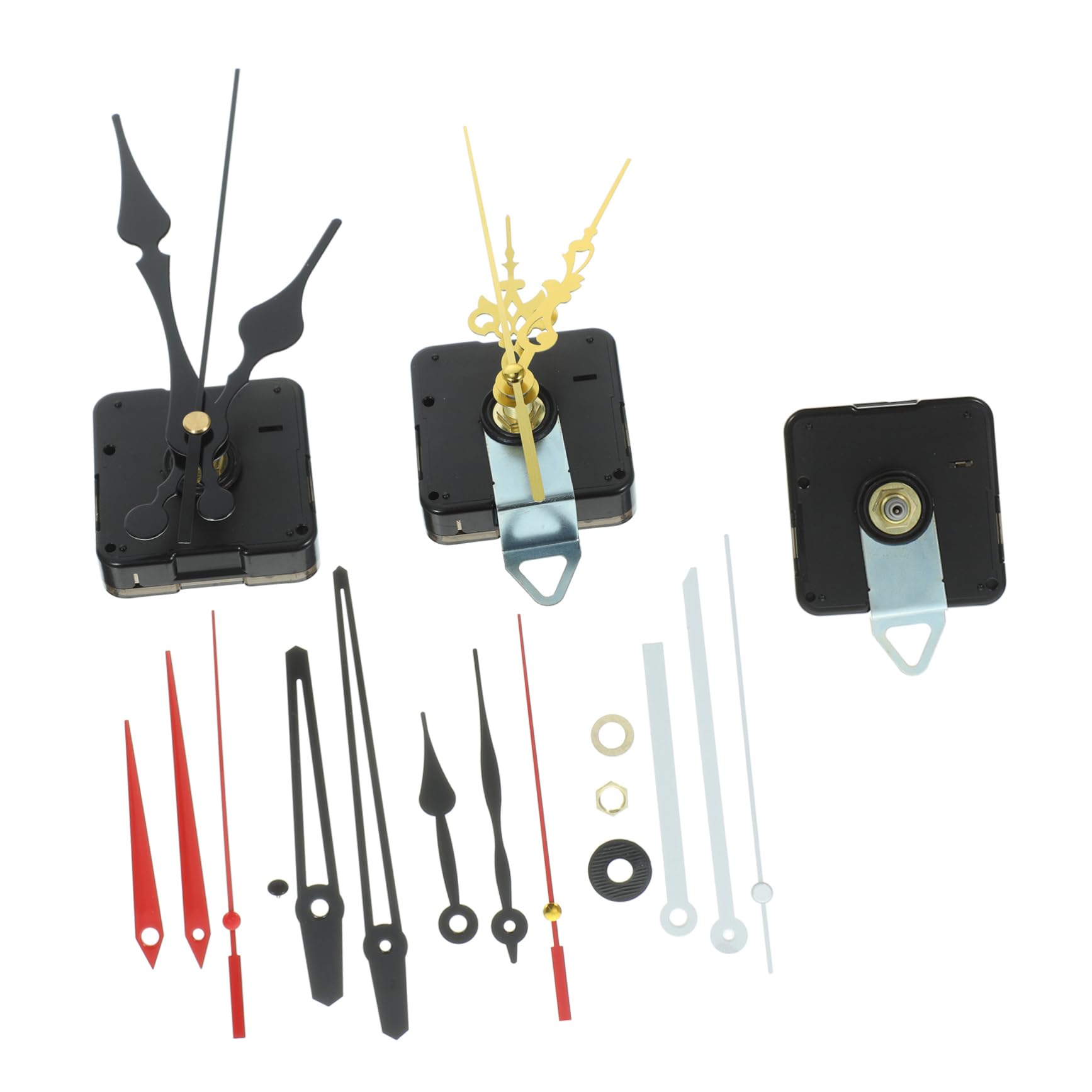 Homoyoyo 4sets Movimento Orologio Silenzioso con Batteria Meccanismo di Sostituzione per Riparazione e Kit Completo Precisione e Affidabilità per Orologi da Parete Tavolo