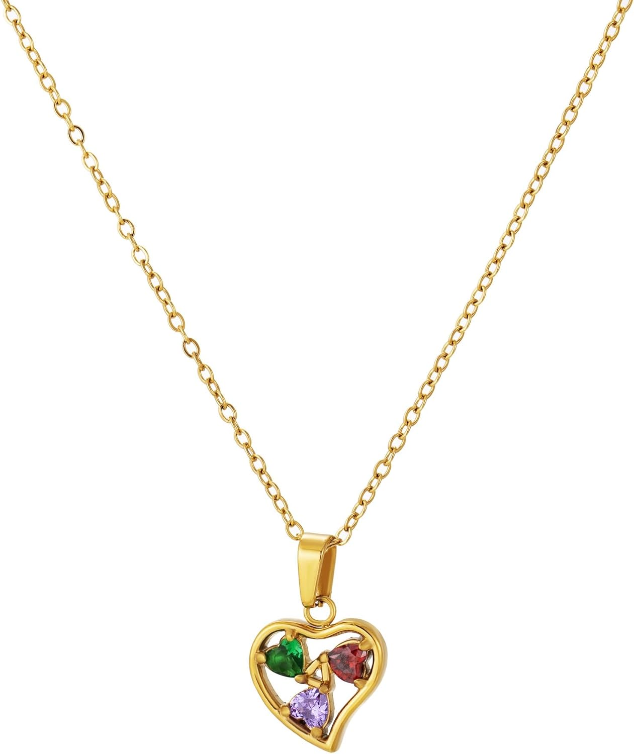 rhinestone heart pendant christmas gifts for her