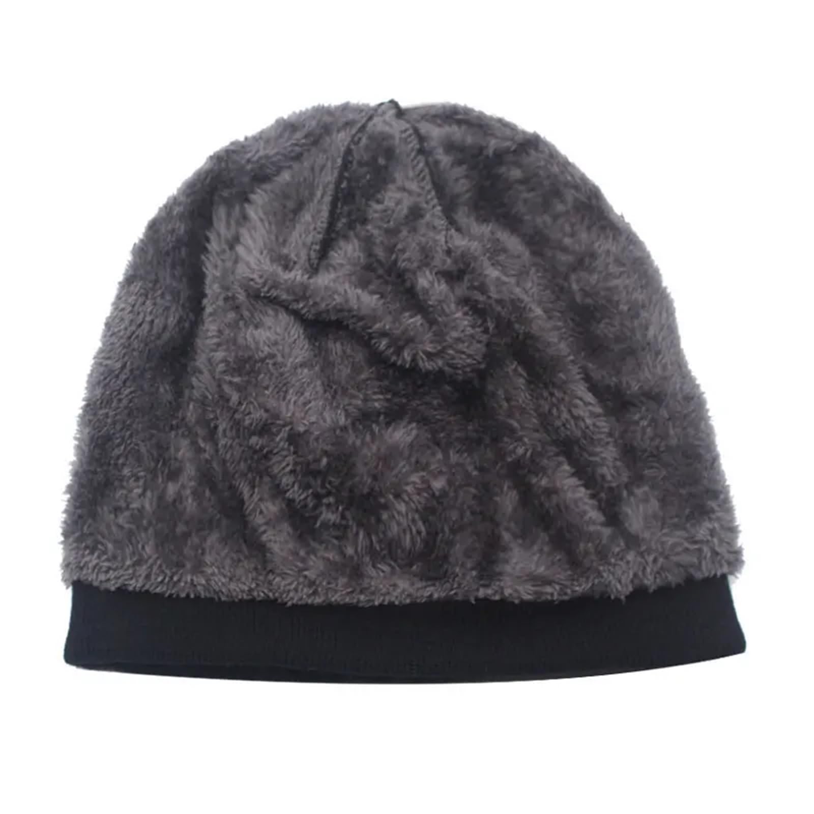 Mützen Herren Strickmütze Wintermützen for Damen Wintermütze Warm Dickes Fell Motorhaube FüR Radfahren