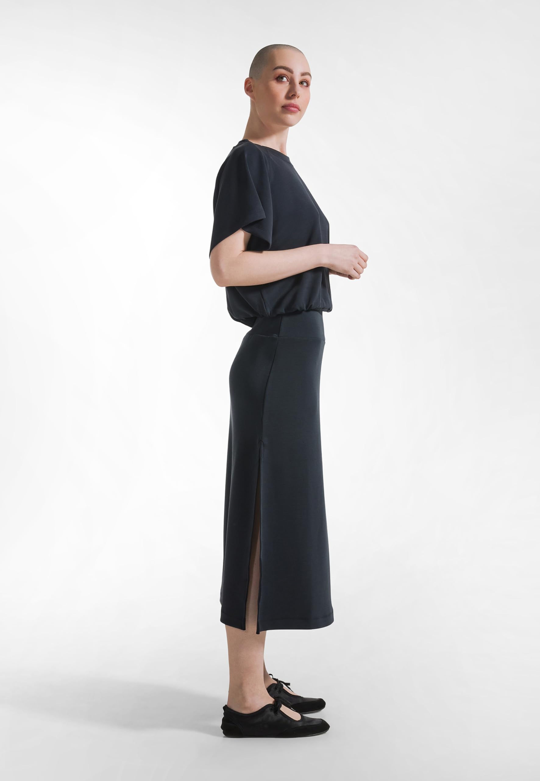 DEHA - Gonna Soft Touch Long Skirt in Modal per Donna