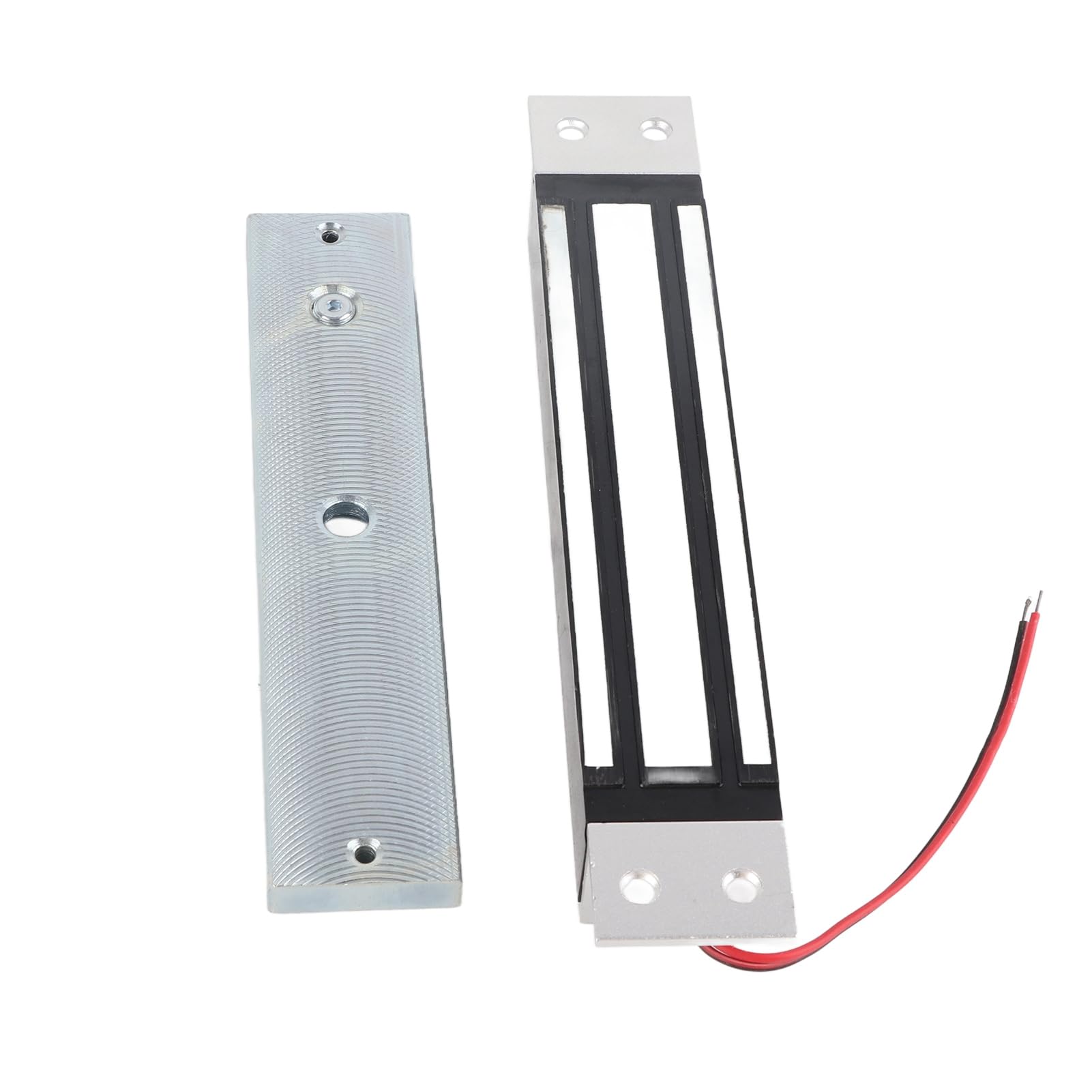 KIMISS Cerradura Magnética Eléctrica de 280 Kg, 600 Libras, CC 12 V, 280 Kg, 600 Libras, Electroimán de Retención de Fuerza Electromagnética, de Kit de Puerta en Modo NC Seguro para Control de