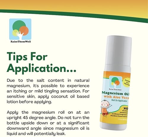 Miniatura 6 de Rodillo de aceite de magnesio para niños, calmante roll-on con aloe vera, manzanilla romana y lavanda, apoyo calmante para la ansiedad, nerviosismo