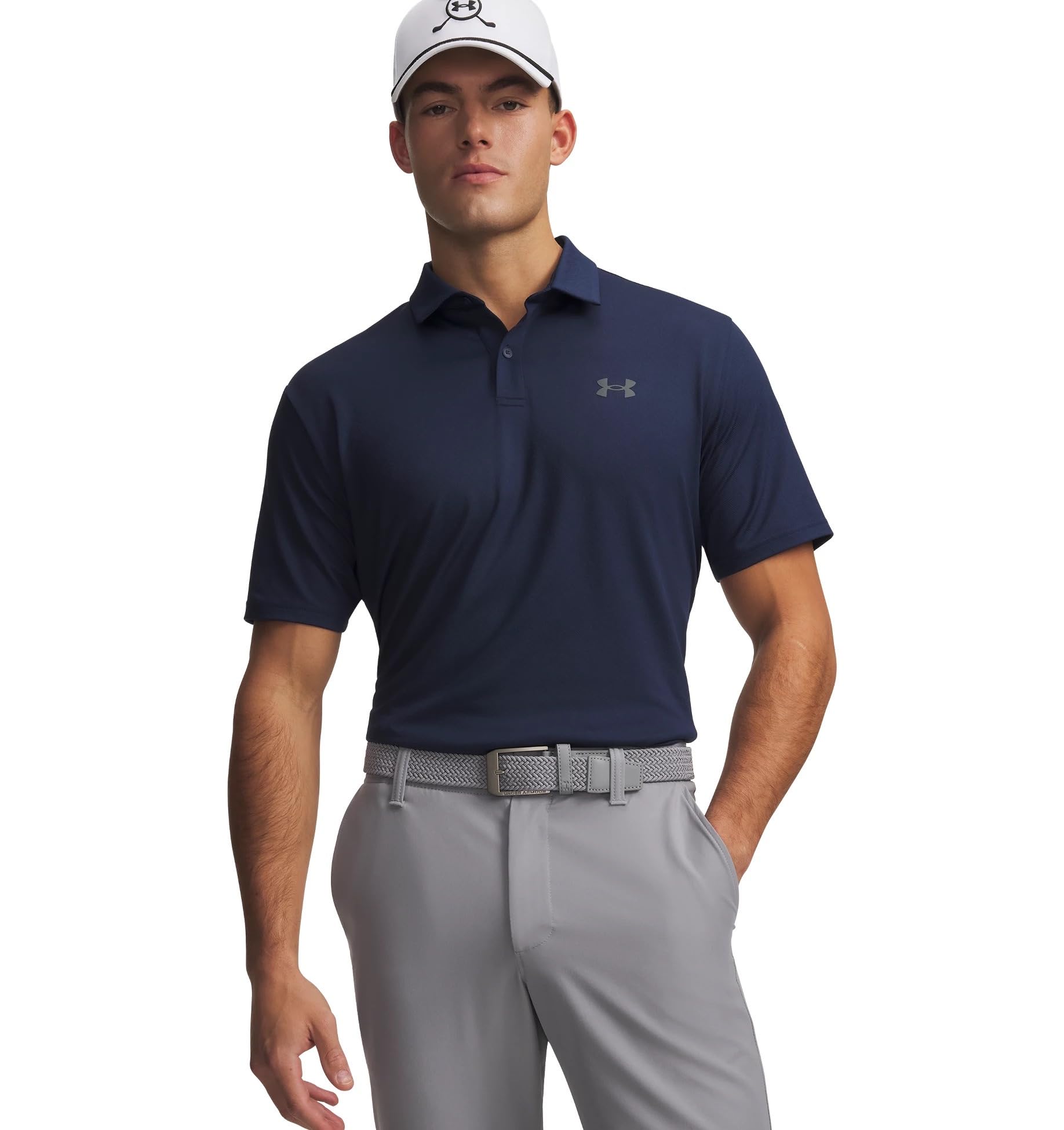 Under Armour Matchplay Poloshirt für Herren, (408) Academy / Pitch Gray, 3X-Groß