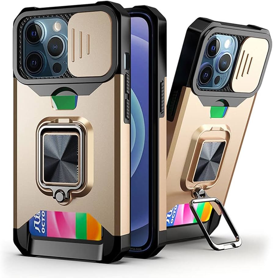 Amazon.co.jp: AnMengXinLing カード収納 iPhone 14ケース リング付き