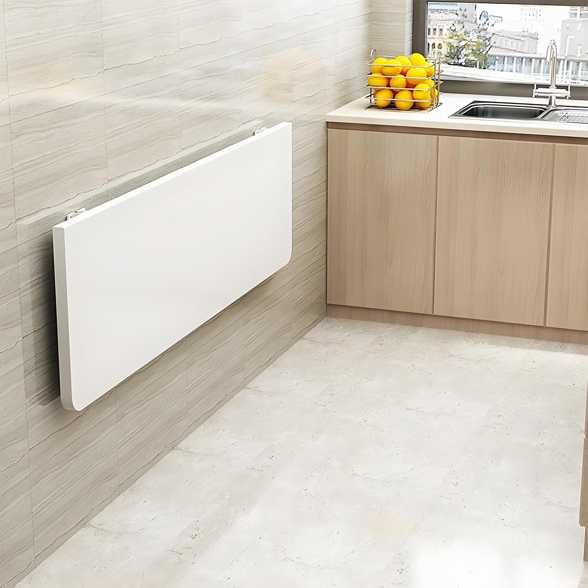 Tavolo da pranzo pieghevole da parete, multifunzione, per casa e ufficio, per cucina, bar e sala da pranzo, dimensioni 40-120 cm