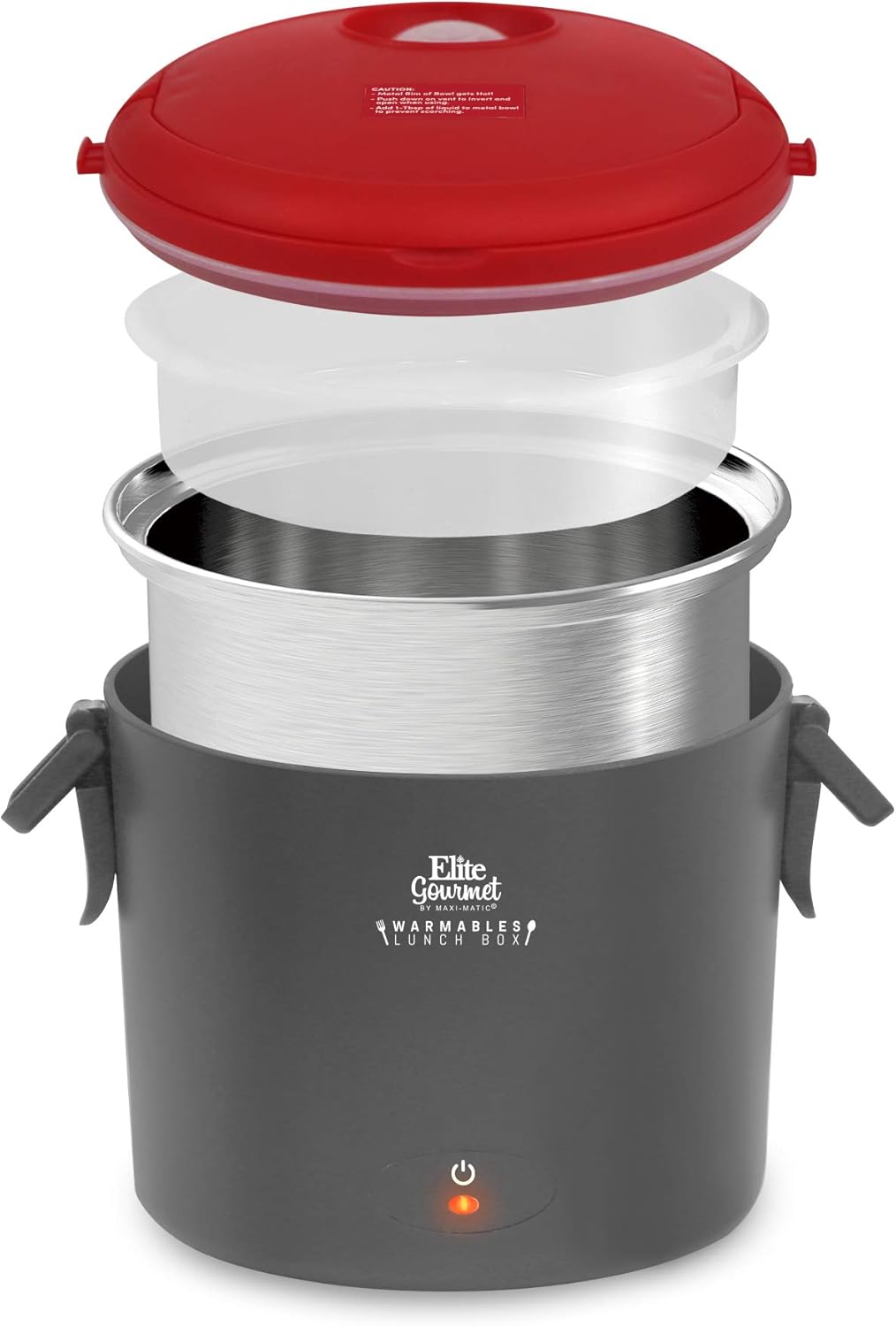 Elite Gourmet EFW6080R Warmables Lunch Box Electric Food