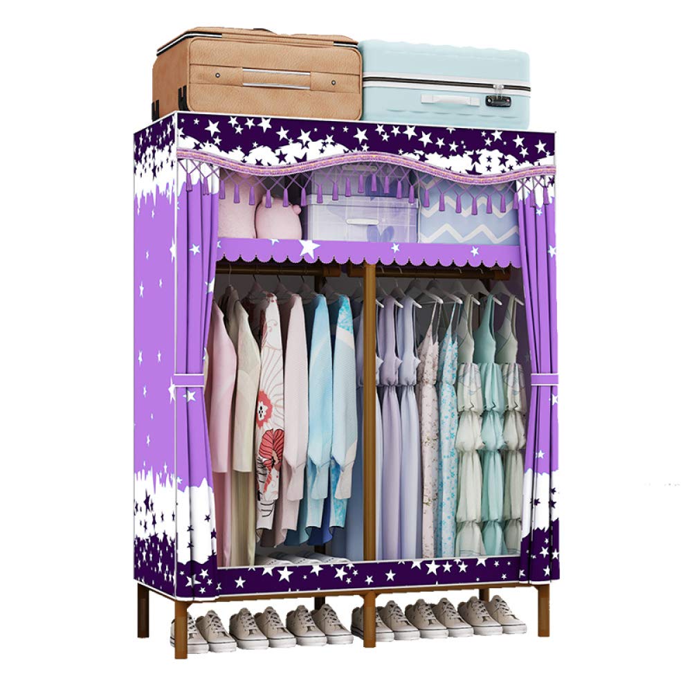 Organisateur de rangement armoire portative pour vêtements 165cm