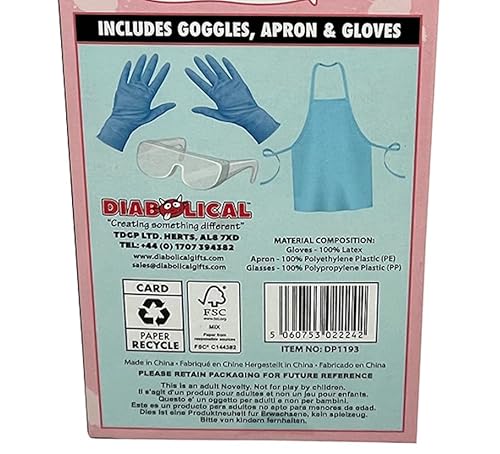 Diabolical DP1193 BJ PPE Kit - Secret Santa Gifts for Women, Funny Valentines Gifts for Her, Rude Gifts for Women, Funny Gifts for Men, for Him, Romantic Gifts for Her