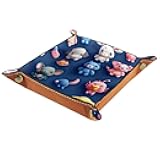 Generic 3D Cute Animal Family Jewelry Organizer Tray Set, Stackable and Versatile Drawer Organizer for Earrings, Bracelets, Rings, and More, 20.5x20.5cm, snh-001