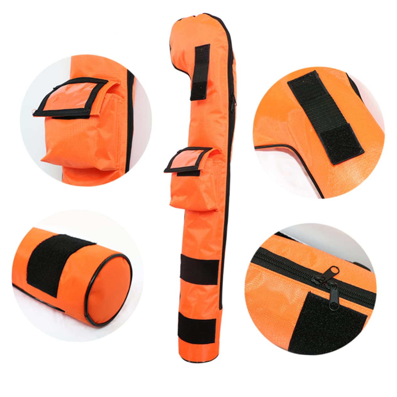 Abaodam Club Bag Carrier Tote Case with Strap for Training Supplies Durable Organizer Pouch Orange for Young Golfers