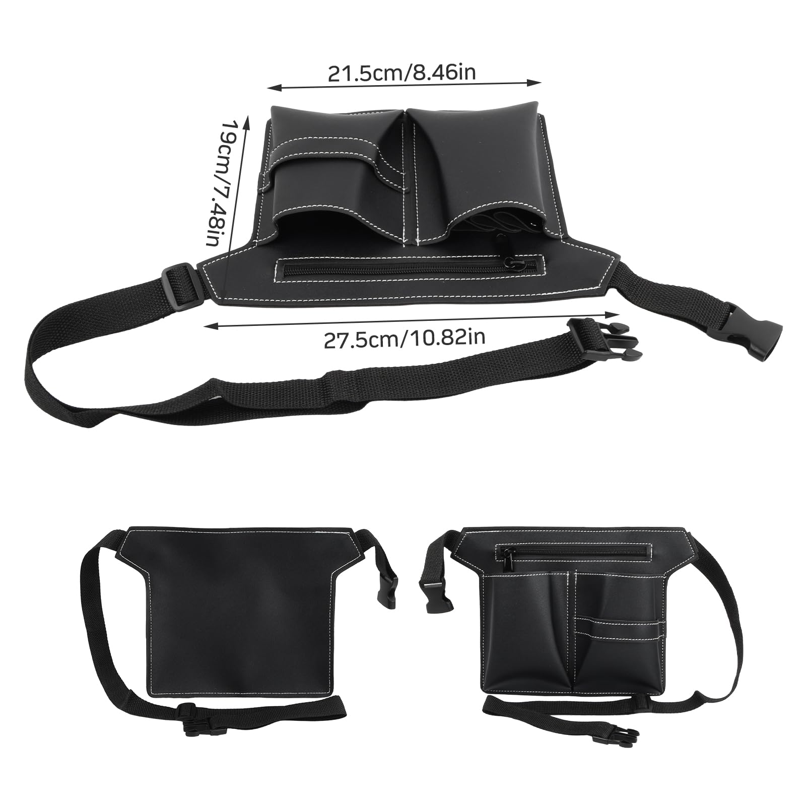 Nivofu Borsa per Parrucchiere, Borsa per Attrezzi da Parrucchiere, Borsa per Forbici da Parrucchiere, Custodia per Parrucchiere con Tasca Multipla, Borsa per Attrezzi Professionale da Parrucchieri