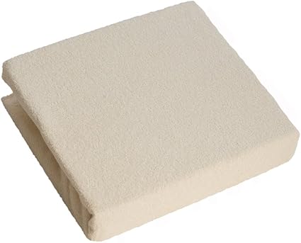 Drap Housse En Tissu Eponge Pour Lit Bebe 1x60 Cm Beige Amazon Fr Bebe Et Puericulture