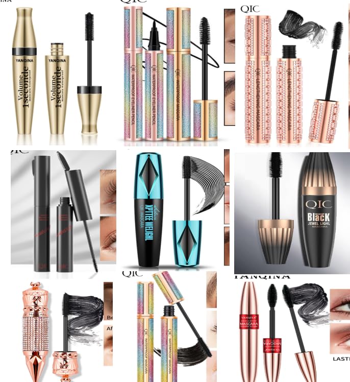 Miniatura 2 de Scepter Rímel alargamiento no manchado, pestañas largas y rizadas de diamante roto, no se aglutinan, rizado denso, maquillaje largo y largo, máscara