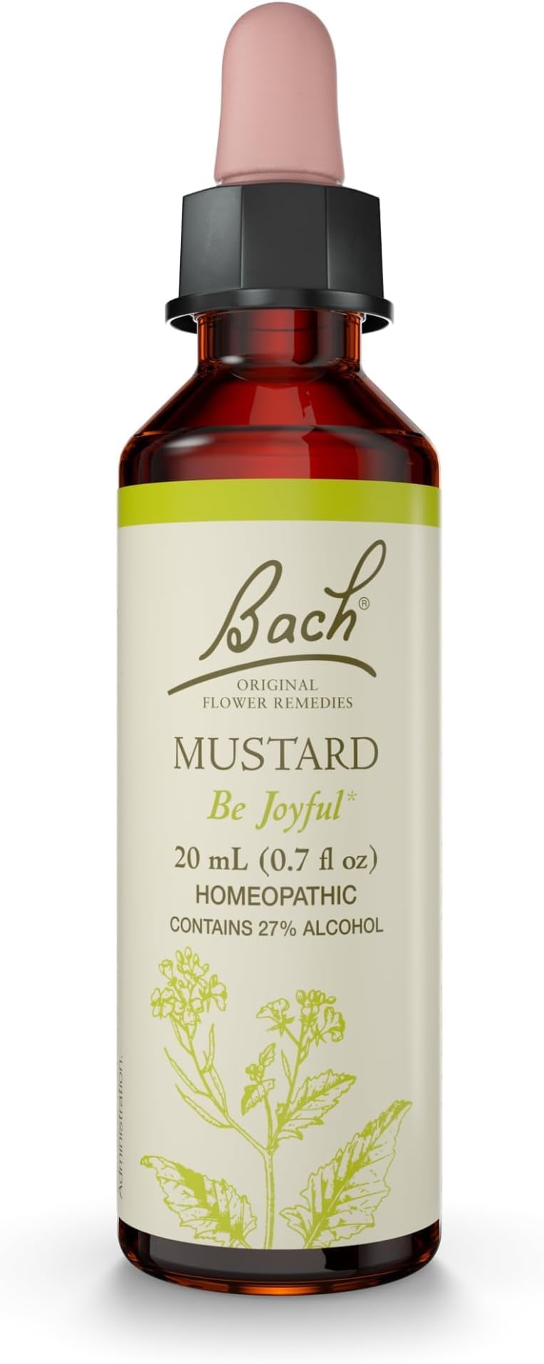 Bach Original Flower Remedy Dropper, 20 ml, Mustard Flower Essence