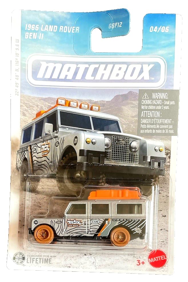 Matchbox 1965 Land Rover Gen ll 2 Safari 4/5 Rally Series 2026 1:64 modellino auto giocattolo per bambini auto giocattolo UK Inghilterra auto d'epoca Offroad SUV raccolta presentazione JJR63 GGF12