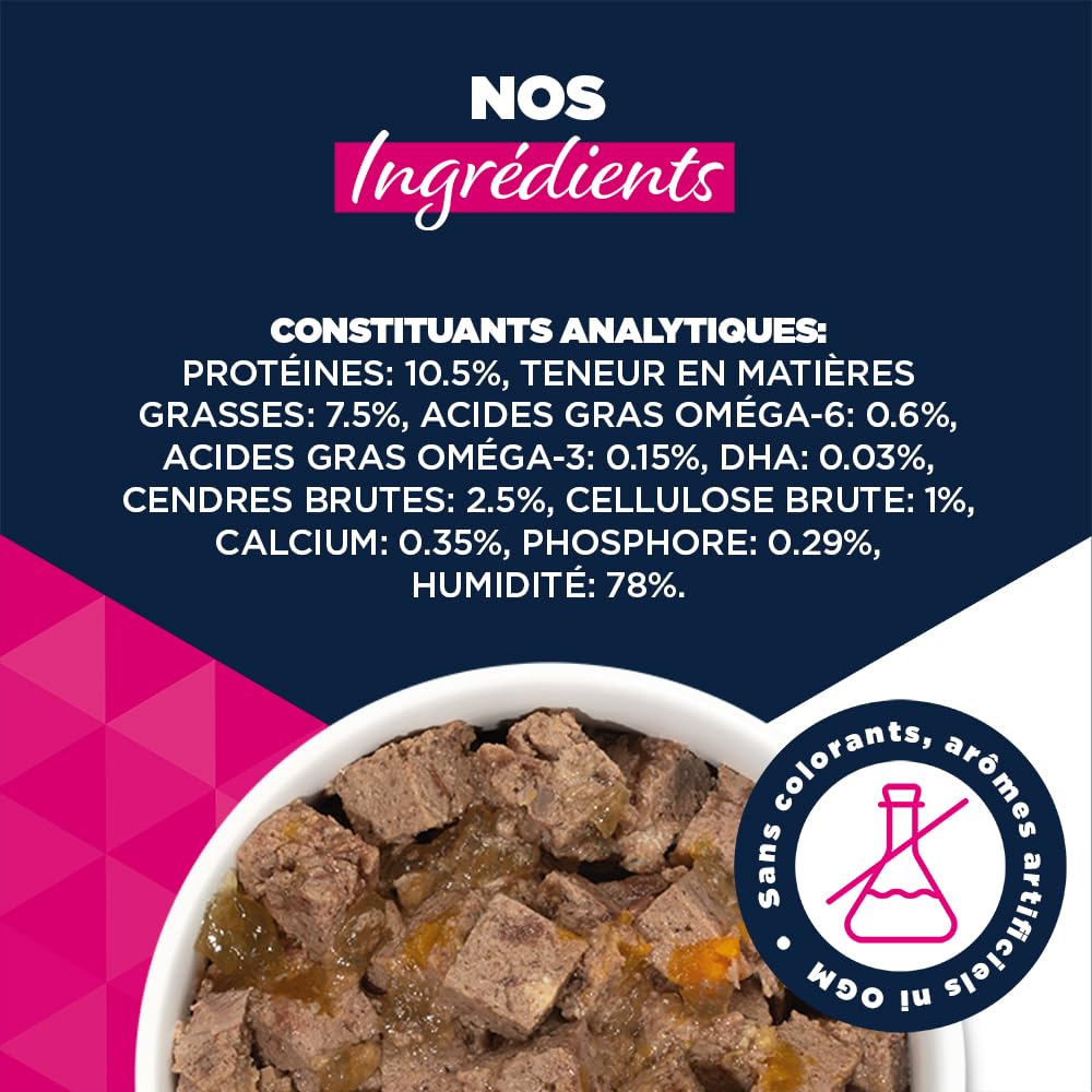 EUKANUBA Life Care Aliment Humide Pour Chiot 1 à 12 Mois Toutes Races, Pâtée Riche En Bœuf & Courge, Oméga-3, Calcium, Prébiotiques MOS, Sans OGM Colorants Conservateurs, 6 Boîtes De 400g
