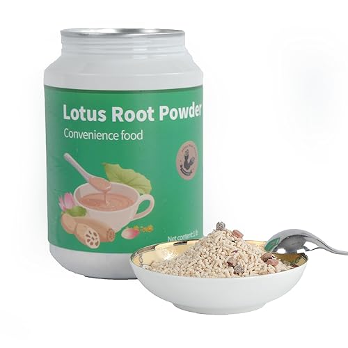Sopa de polvo de raíz de loto, frutos secos y frutos secos, almidón de raíz de loto, cocina asiática china instantánea, aperitivos dulces, desayuno