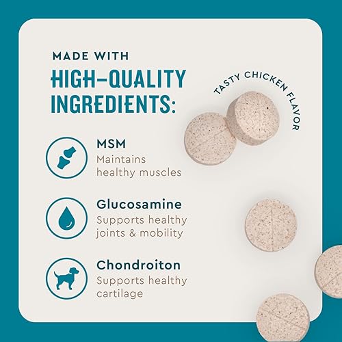 Miniatura 10 de VETIQ - Suplemento recomendado por veterinarios para cadera y articulaciones para perros masticables suaves con sabor a pollo