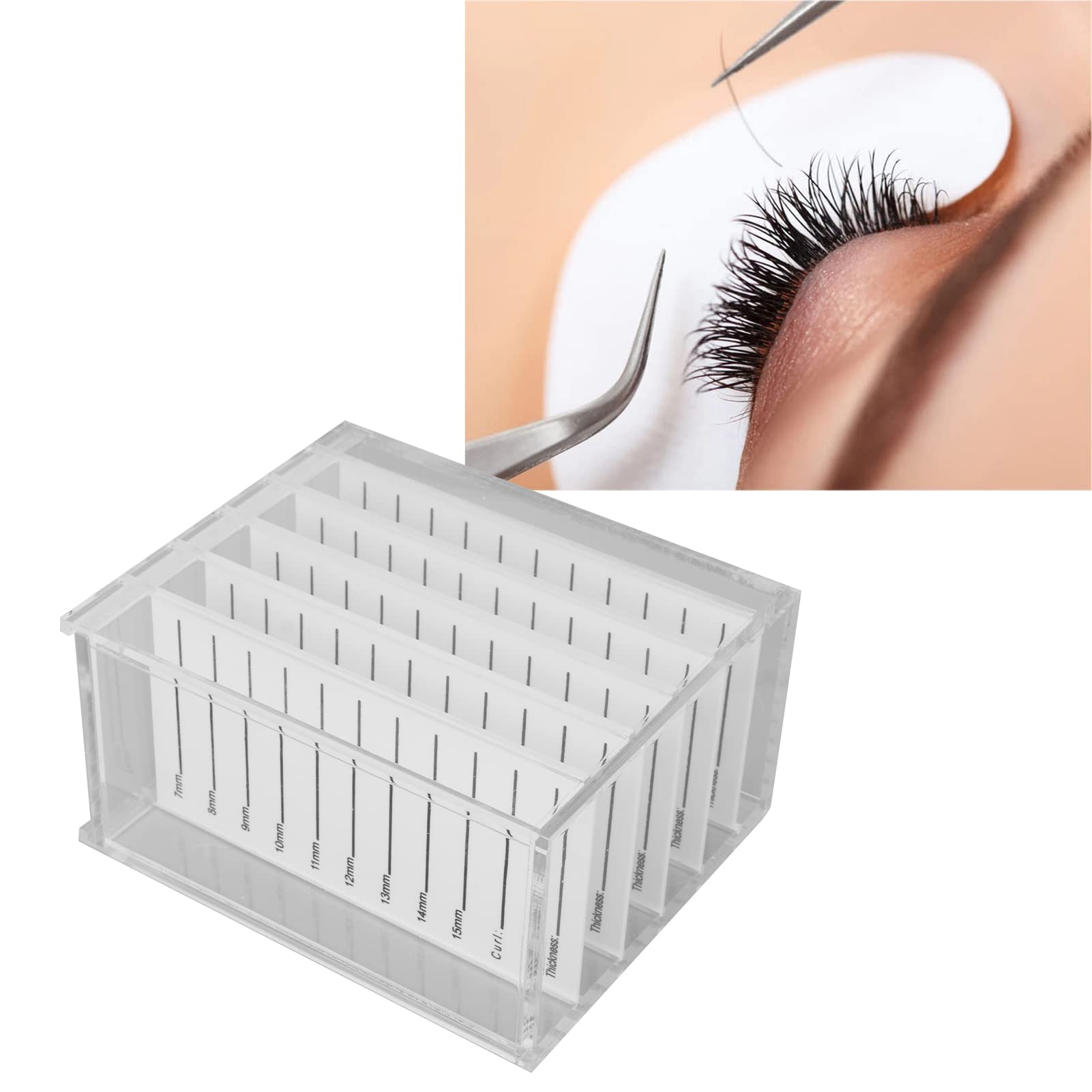 Organizer Per Ciglia In Acrilico Trasparente Con Coperchio – Capiente E Portatile