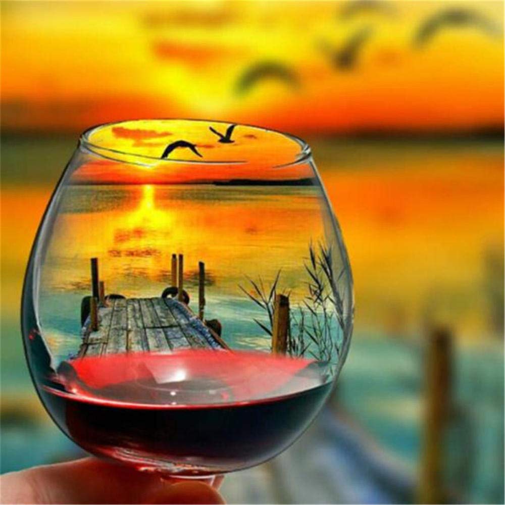 Rompecabezas de 5000 piezas | Puzzle | La vista en la copa de vino Rompecabezas | Rompecabezas 5000 Piezas | Rompecabezas de 5000 piezas | Puzzles para adultos | Rompecabezas 156,5 × 105,5 cm
