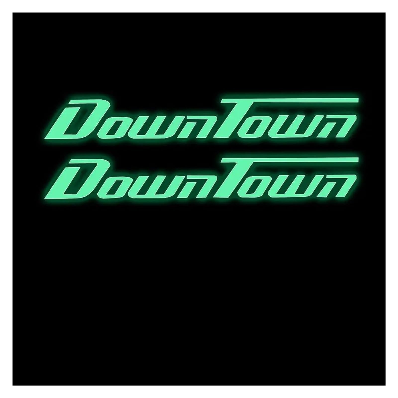 Decoration for Downtown 125i 200i 250i 300i Down Town 250 350 Glow Stickers Waterproof Reflection Decals Decoration(Luminous Green)