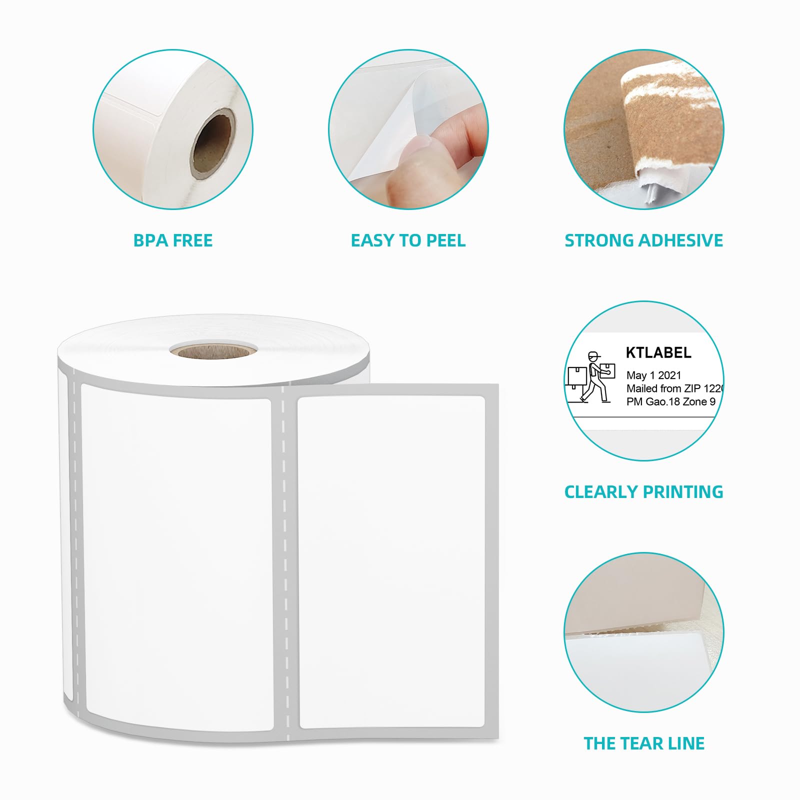 2 シール Zebra Printer Labels 4x2, 12 Rolls : Amazon.ca: Office Products