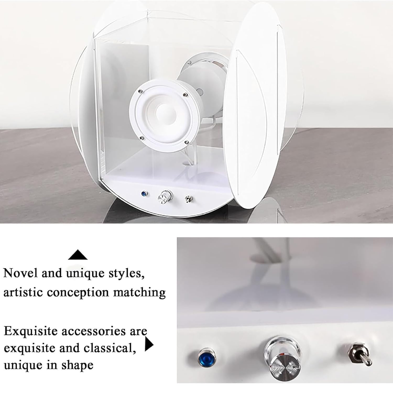 Altoparlante Bluetooth, lettore CD con cornice musicale, effetto sonoro coinvolgente, qualità del suono pura, supporta Bluetooth 5.0, ideale per la decorazione della casa e dell'ufficio