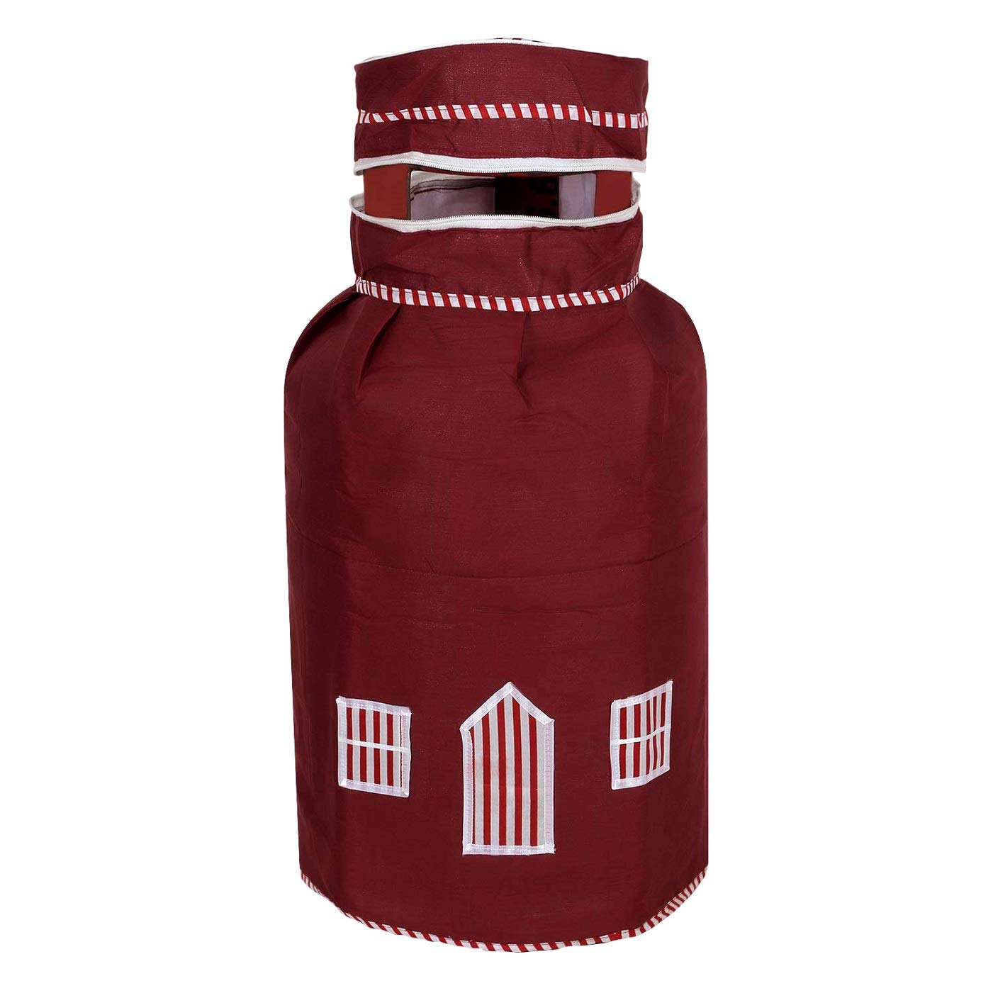 Kuber Industries Cotton DustWater Proof LPG Gas Cylinder Cover (Maroon