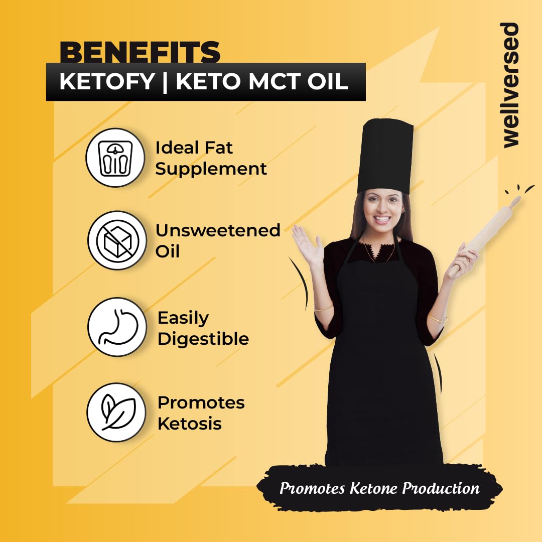 Ketofy - Keto MCT Oil (500ml) | Sourced from Pure Coconut | Enriched with C8 and C10 MCT Oil | For Weight Management, Instant Energy, and Intense Focus | Keto MCT Oil for Bulletproof Coffee - Image 5 thumbnail