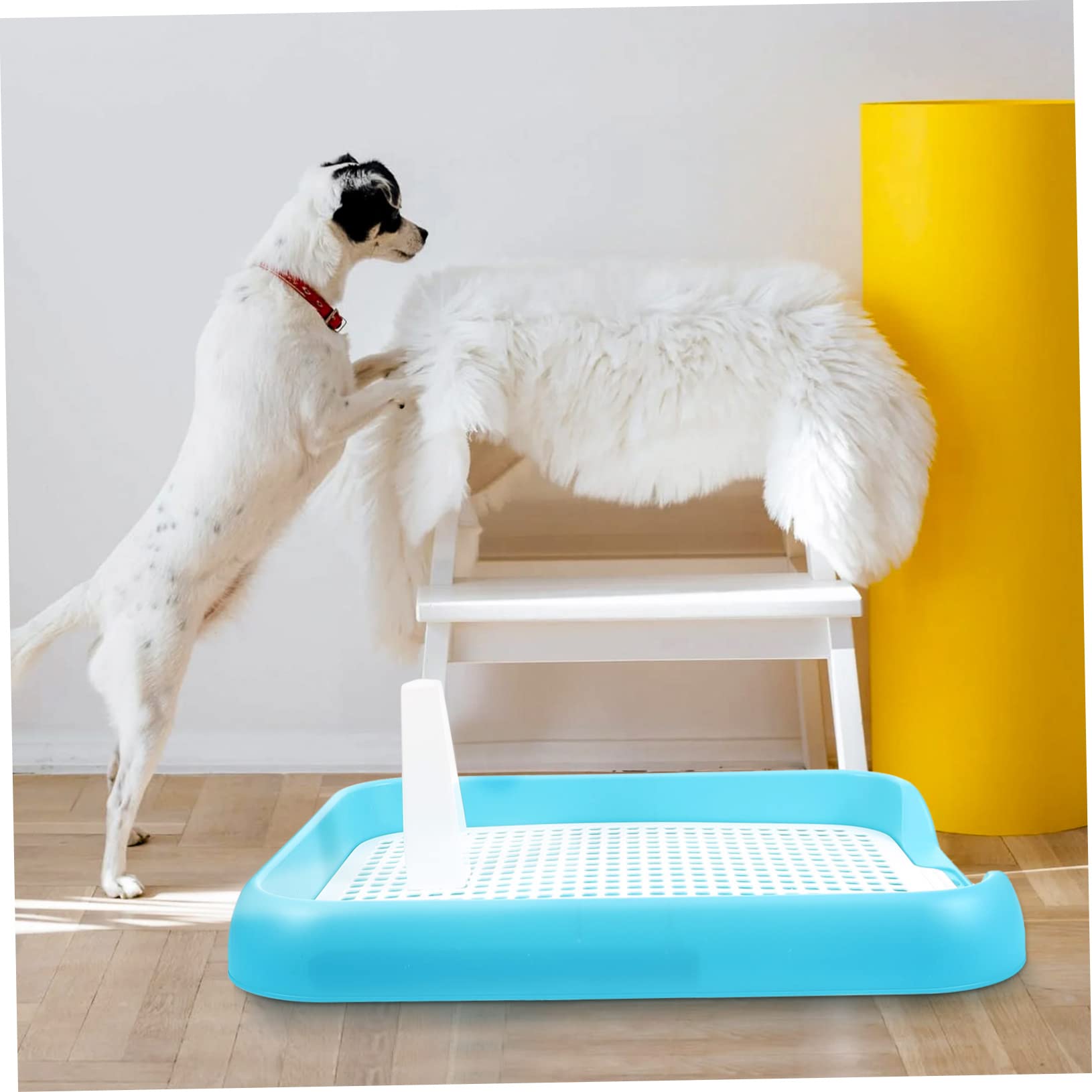 COSMEVIVI Portable Dog Toilet Large Indoor Potty Training Aid for Pups Paw Pads for Dogs