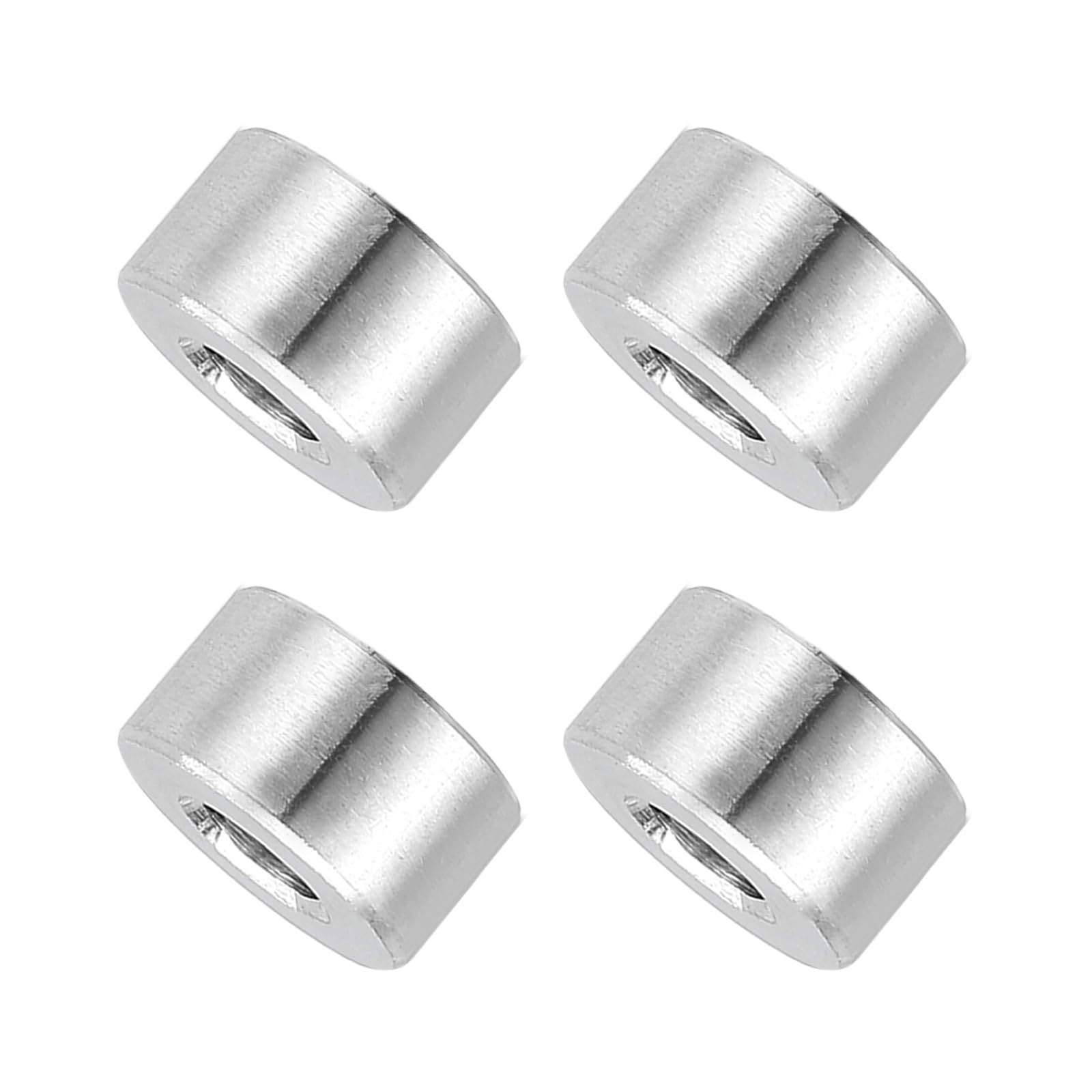 PATIKIL 4 Pcs Stainless Steel Spacers, 6mm ID x 14mm OD x 7mm Height 304 Stainless Steel Bushing Screw Standoff Unthreaded Round Spacer for 1/4"M6 Screws Bolts Nuts — image 1
