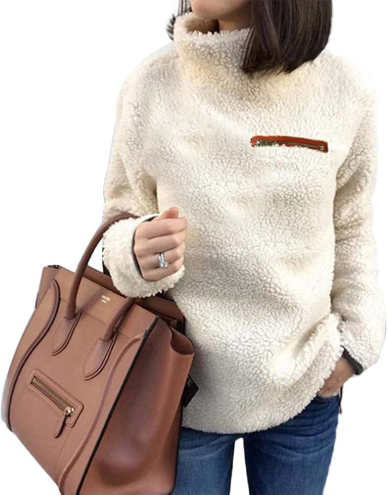 Turtleneck sweatshirt tunic Clearance