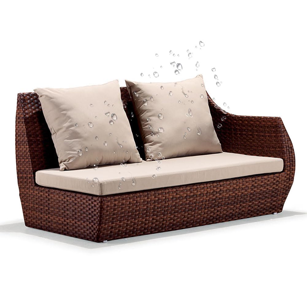 WLXFF Cuscino Panca Rimovibile E Lavabile, Cuscino per Panca da Giardino a 2/3 Posti Impermeabile per Esterni, Cuscino per Altalena da Giardino Rettangolare in Cotone Spesso,No6,70X30X3CM
