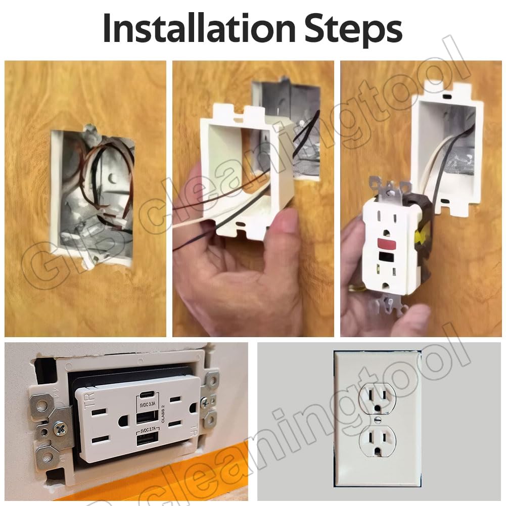 6 Pcs Electrical Outlet Box Extenders | 1 Gang, Flame Retardant, With Screws
