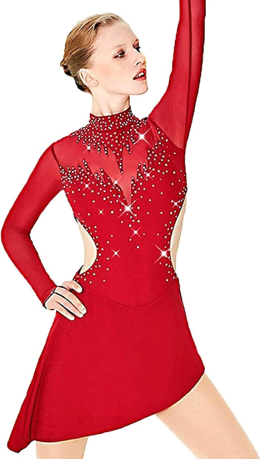 Figure Skating Clothing for Women and Girls Sport Ice Roller Skating Dress Gymnastics Leotard