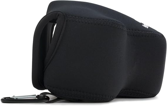 MegaGear ''Ultra Light'' Neoprene Camera Case Bag with Carabiner for Nikon COOLPIX B500 Digital Camera (Black)