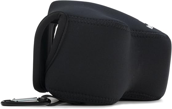 MegaGear ''Ultra Light'' Neoprene Camera Case Bag with Carabiner for Nikon COOLPIX B500 Digital Camera (Black)