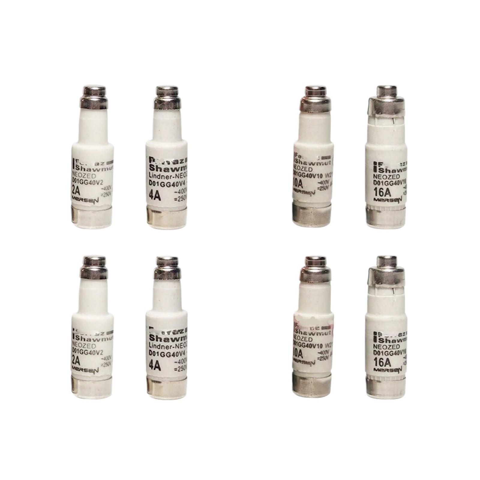 YMUGUEGH Fuse LINDNER-NEOZED D01GG40V16 400V-250 16A D01GG40V2 D01GG40V4 D01GG40V6 D01GG40V10 D01GG40V16(D01GG40V6 6A)