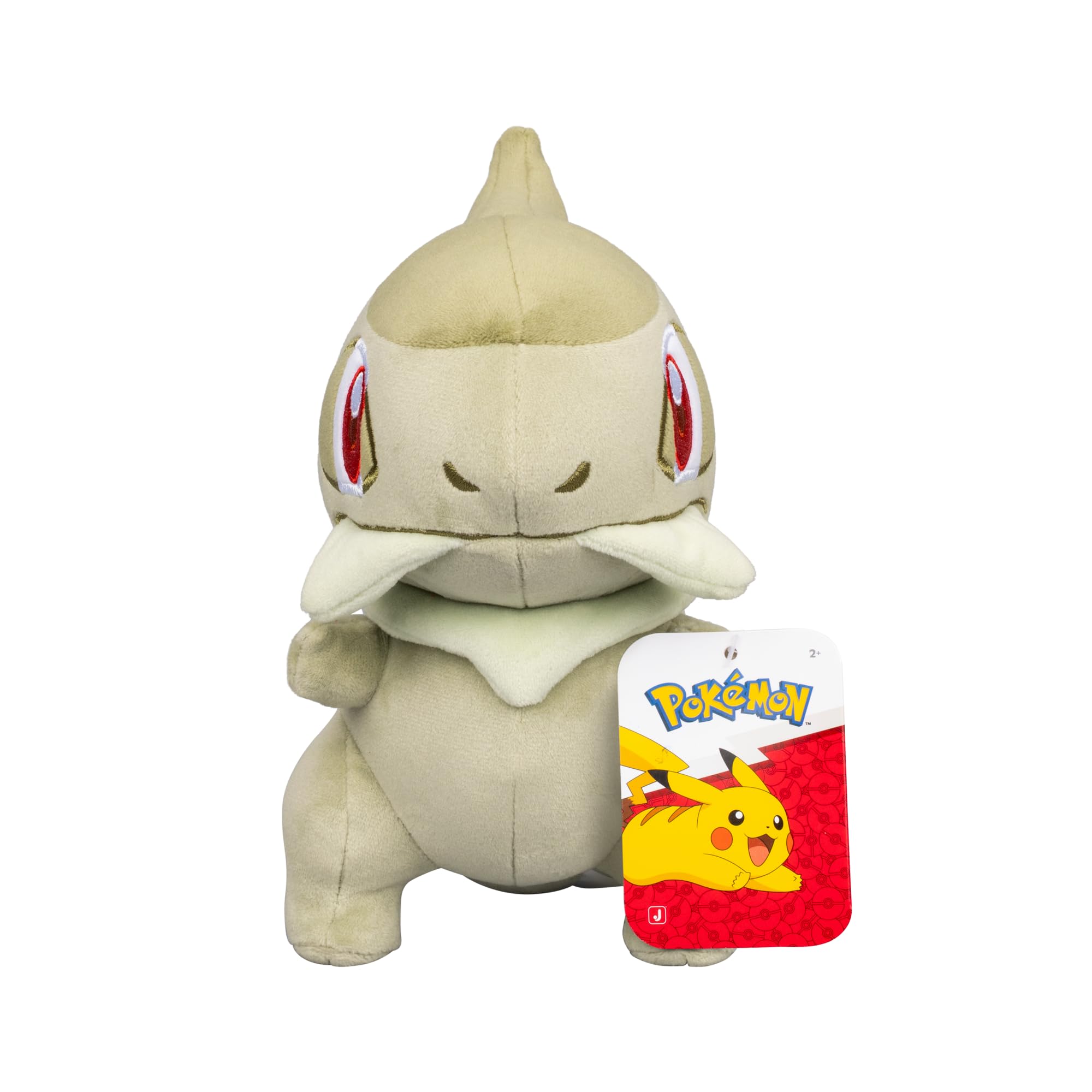 Pokémon Peluche 20 cm PKW4581 Axew - Verde/Marrone - Giocattolo da collezione ufficiale Pokemon imbottito per bambini dai 2 anni in su