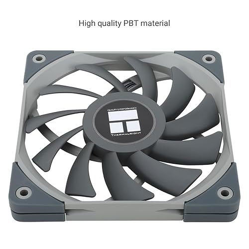 Miniatura 5 de Thermalright Ventilador de CPU TL-C12015, ventilador silencioso de 4 pines PWM para PC, velocidad de 1500 RPM, ventilador delgado de 0.591 in,