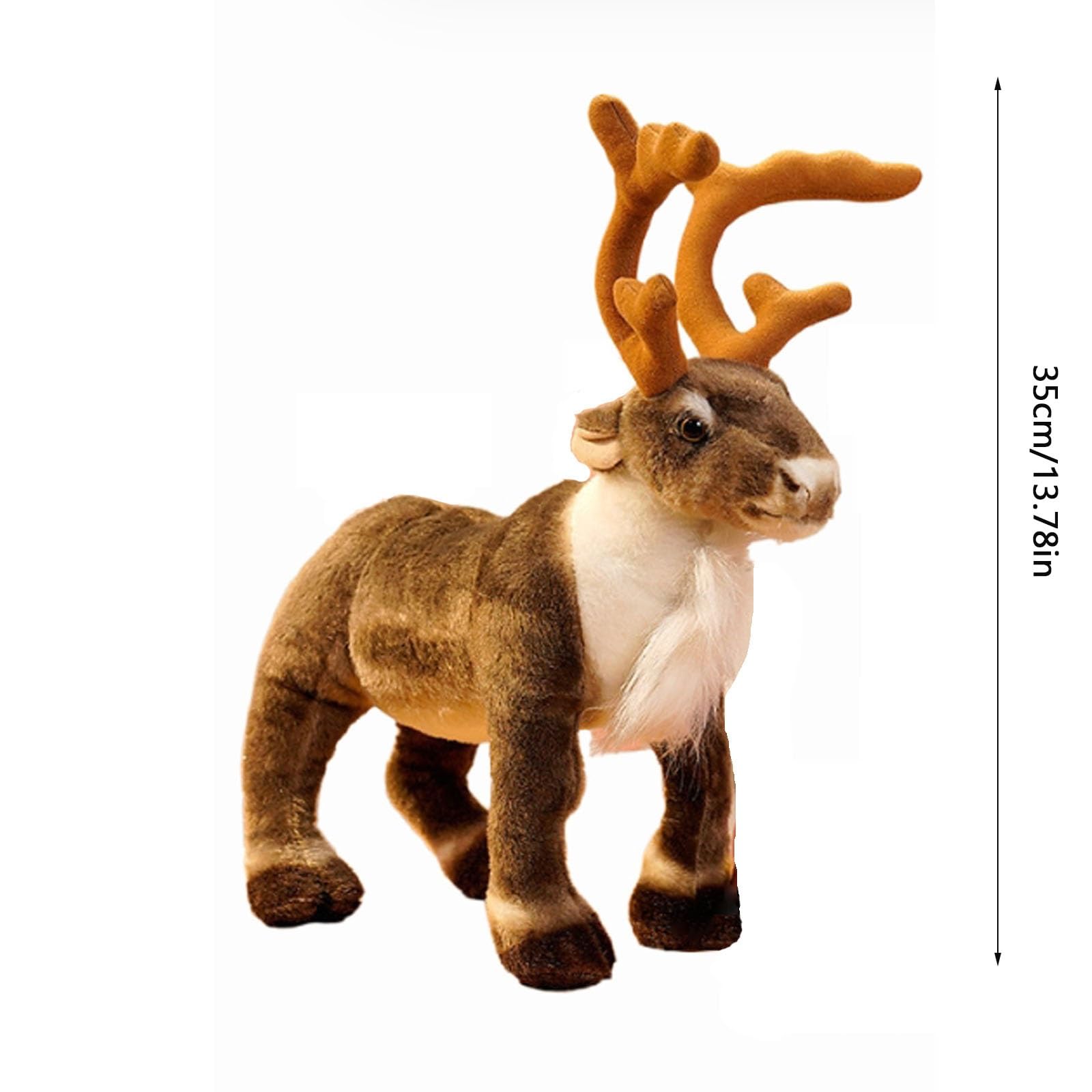 Amazon.co.jp: イミテーションヘラジカ人形、クリスマス鹿人形