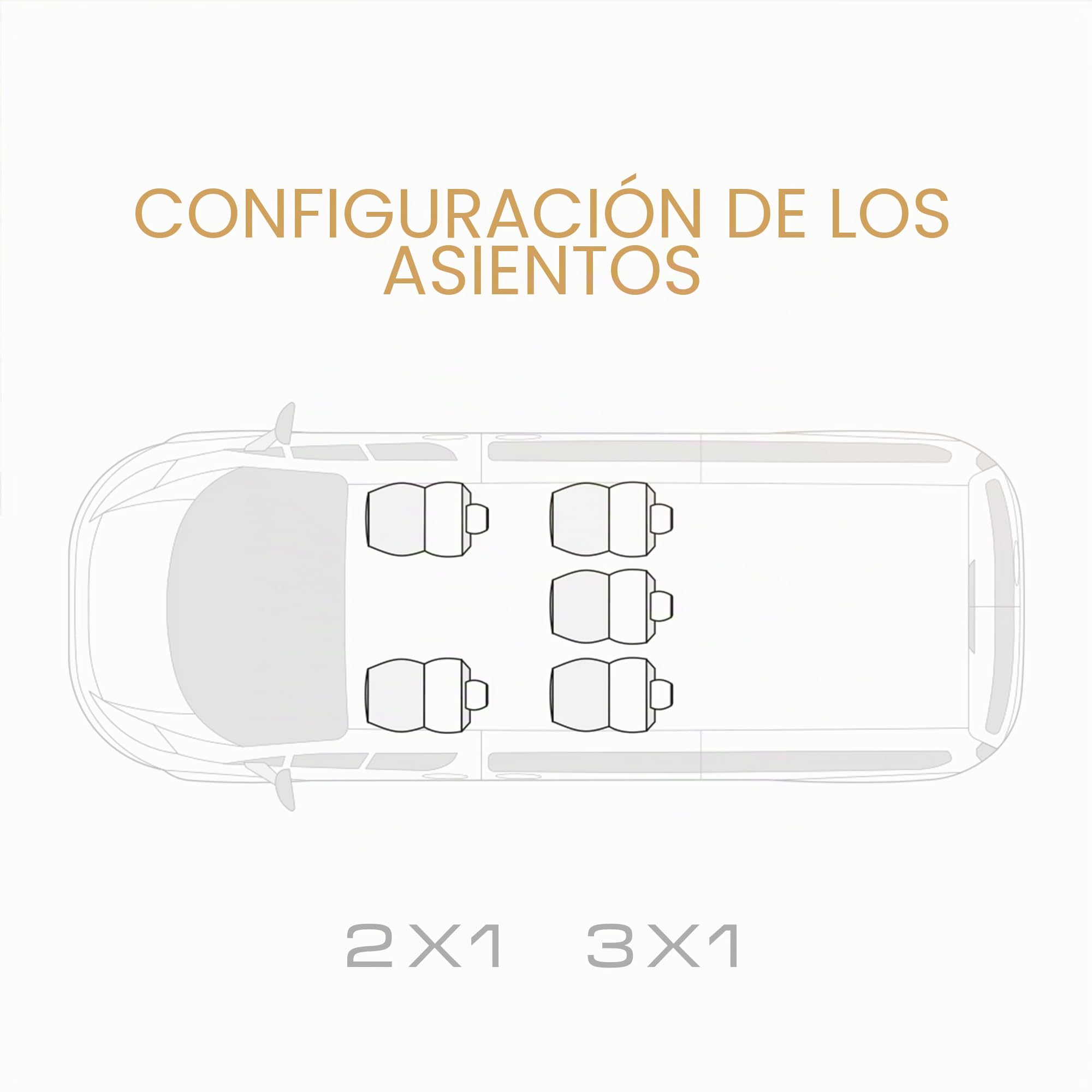 MOTOS Fundas Asientos Coche para Renault Scenic III 2009-2016 Funda Asiento Coche Delantero con Sistema de Airbag Activo, Ajuste, Material de Tres Capas, Aspecto Elegante, Aplicación Versátil