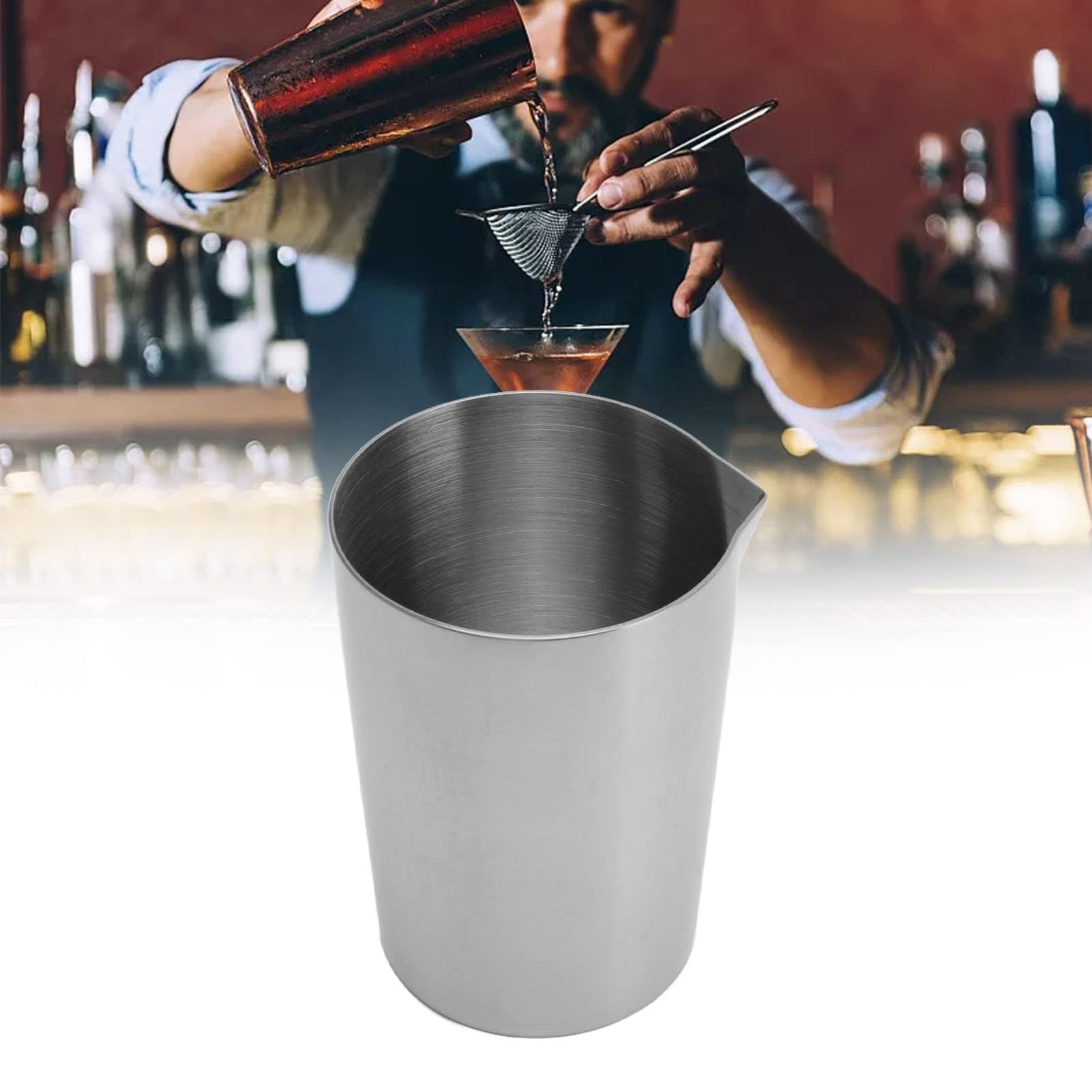 Cocktail Shaker, Mixing Tin Stainless Steel Cocktail Shakers Cocktail Mixing Glass Metal Drink Mixer Cocktail Pitcher Mixing Pitcher Bartending Cup Bartender Tool