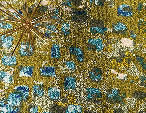 Tapete único de polipropileno 155x245 cm verde oliva miniatura 5